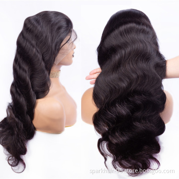 Glueless Front Lace Frontal Wig Wholesale Virgin 100% Cheap Long Brazilian Hd Natural Human Hair Lace Closure Wig